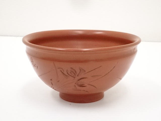 道具 ] - 道具 常滑焼 渡辺千洞造 朱泥茶碗（共箱） | ネットショップ